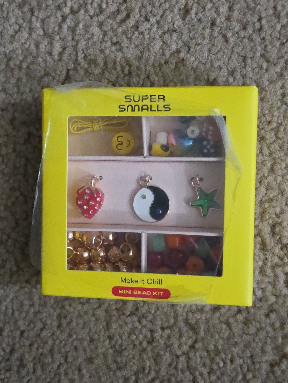 Super Smalls "Make it Chill" Mini Bead Kit - Yellow Packaging